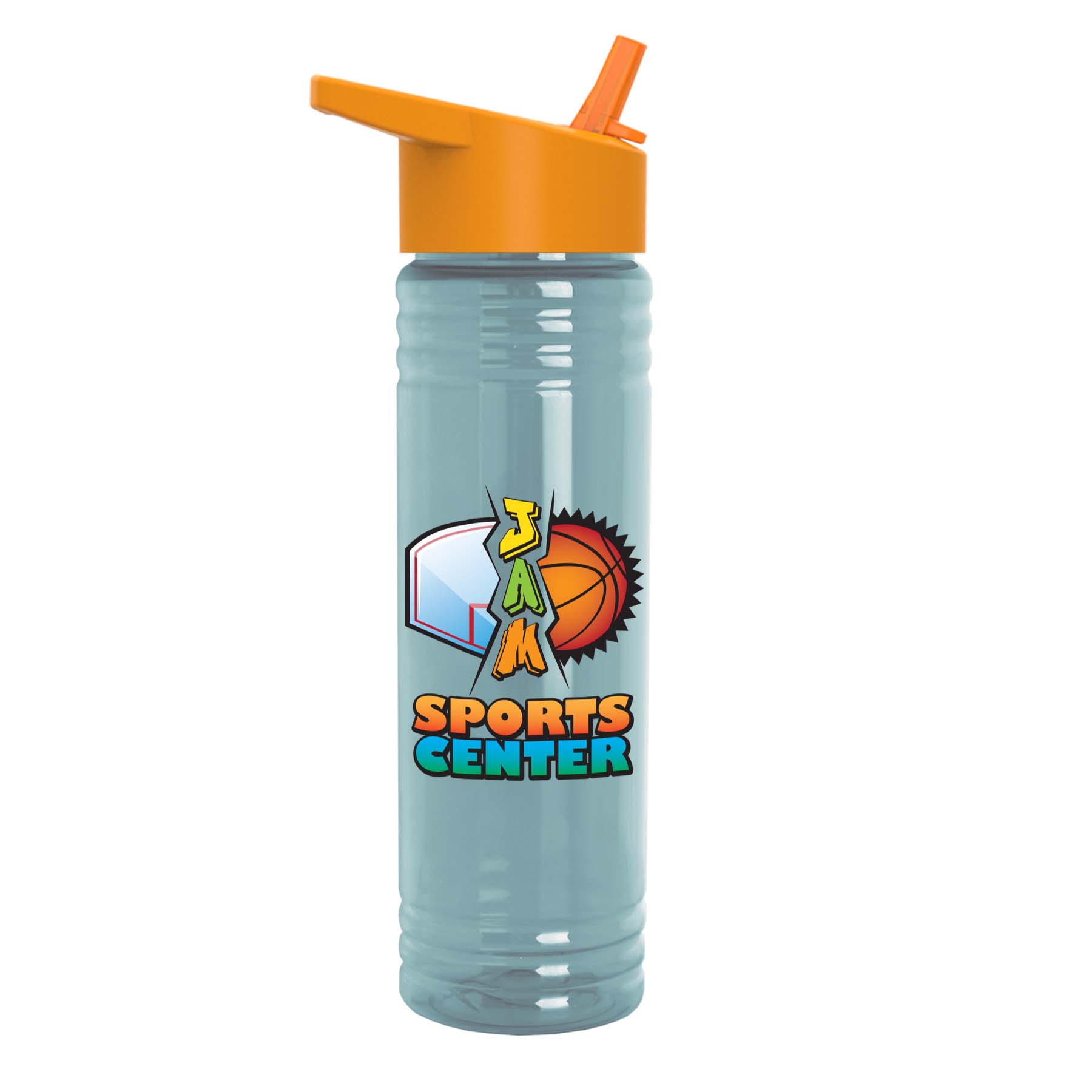24 Oz. Slim Fit UpCycle RPET Bottles With Flip Straw Digital