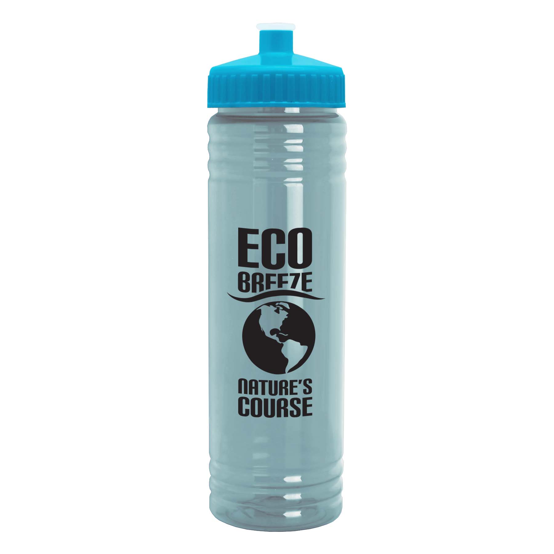 24 Oz. Slim Fit UpCycle RPET Bottle With Push-Pull