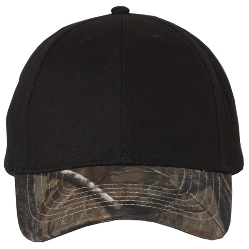 Kati Solid Crown With Camo Bill Cap - LC25