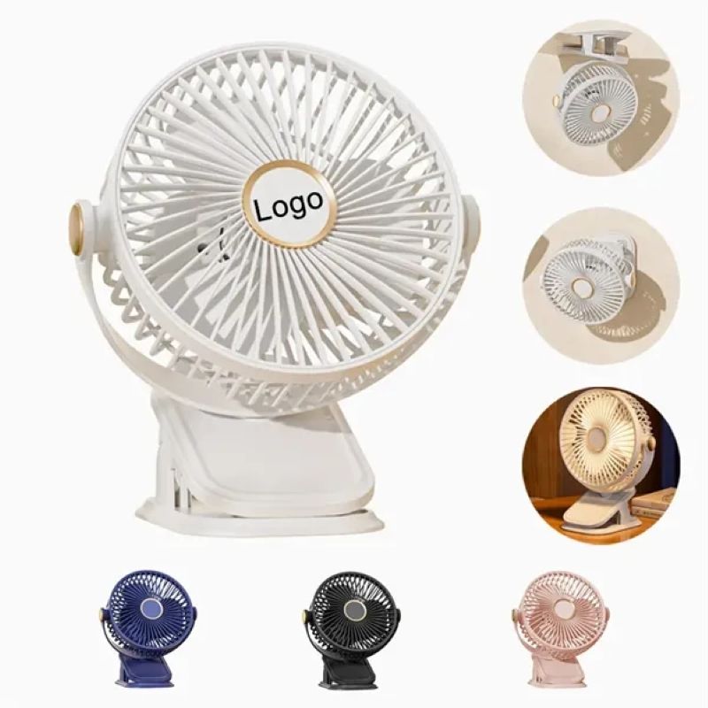 360 Rotate Clip On Fan With Night Light