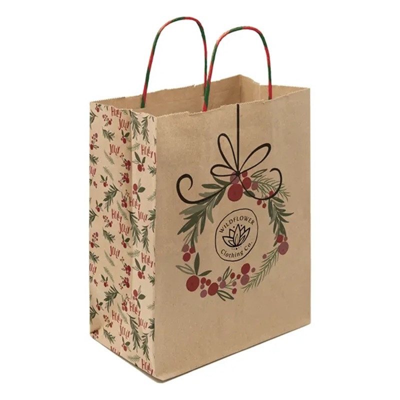 Multi-sided Full Color Natural Holiday Handled Shopper