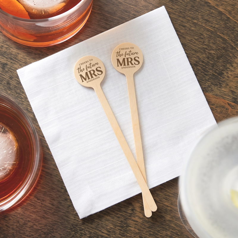 Custom Wooden Drink Stirrers