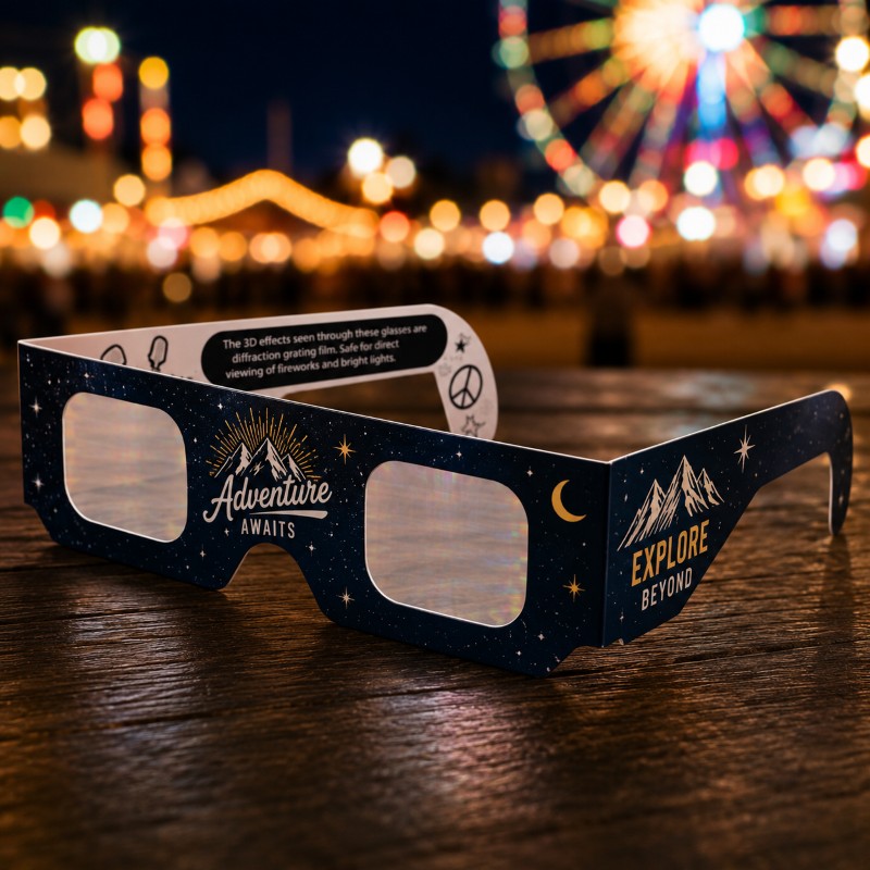 Paper 3D Fireworks Glasses