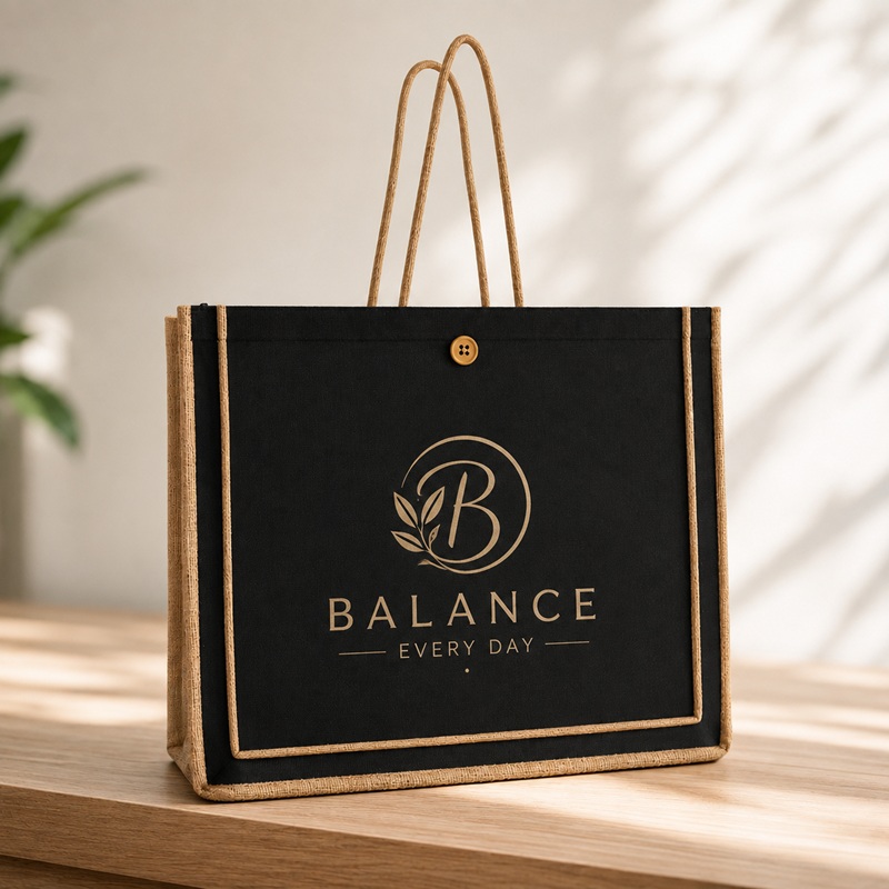 Paradise Jute Tote Bag