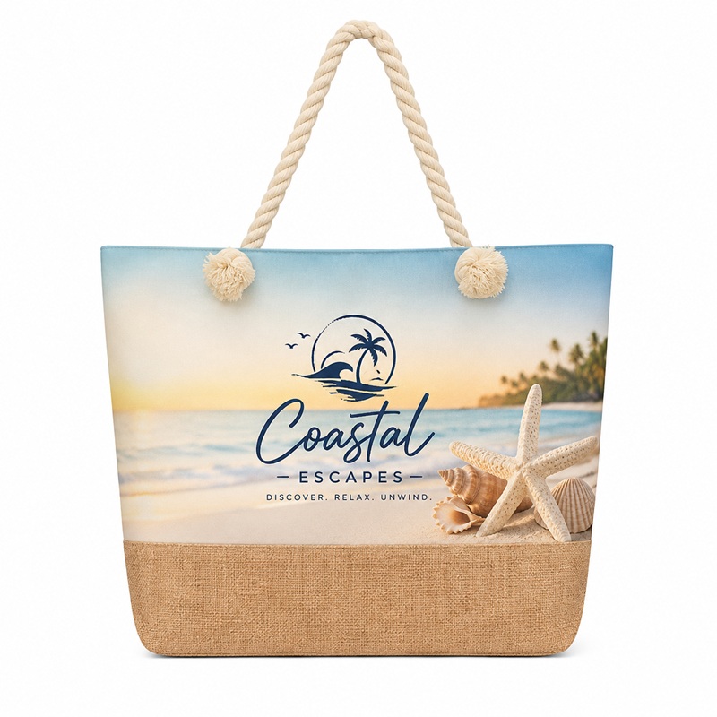 Rope Handle Jute Totes