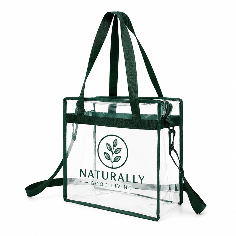 Clear Zippered Safety Tote Bags