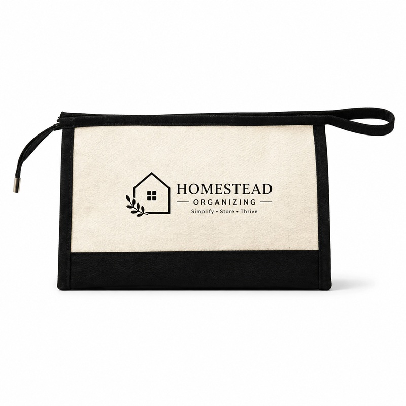 Burlap Cosmetic Bags