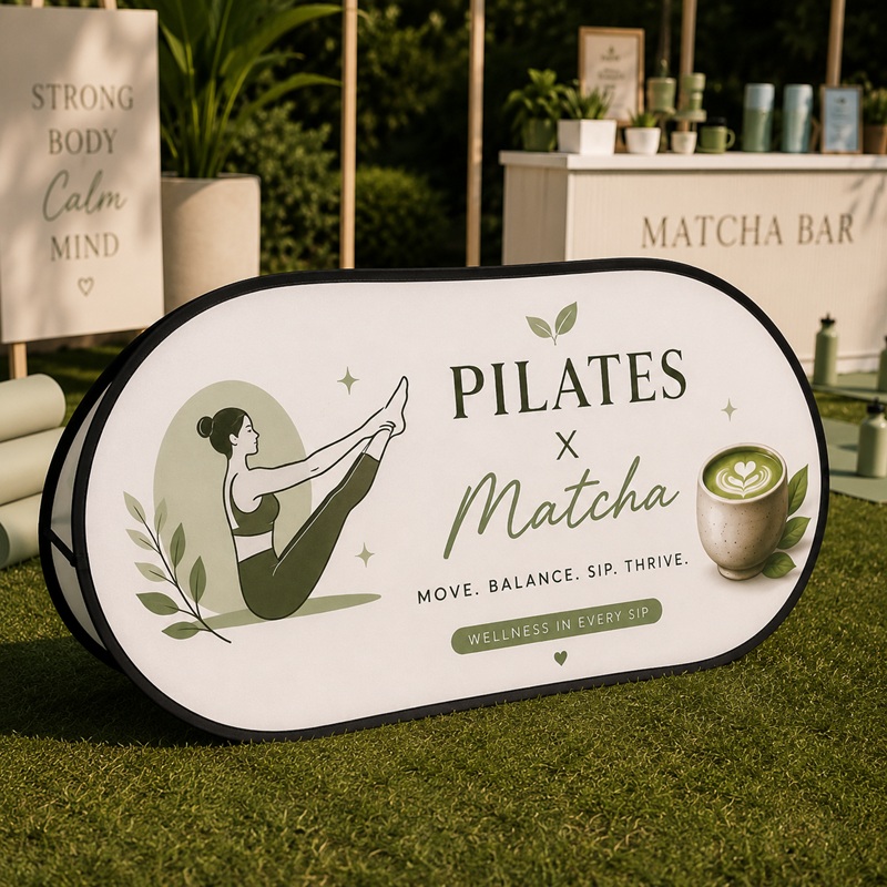 Oval Pop Up Banners