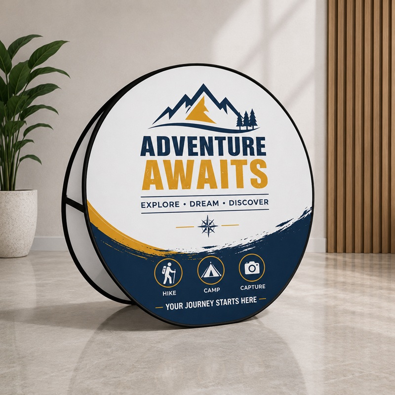 Circle Pop Up Banners