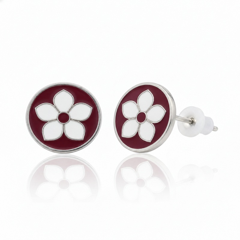 Soft Enamel Metal Earrings
