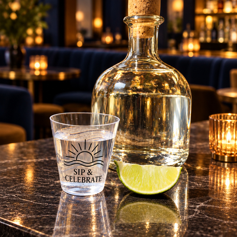Custom 2oz Disposable Plastic Shot Glasses