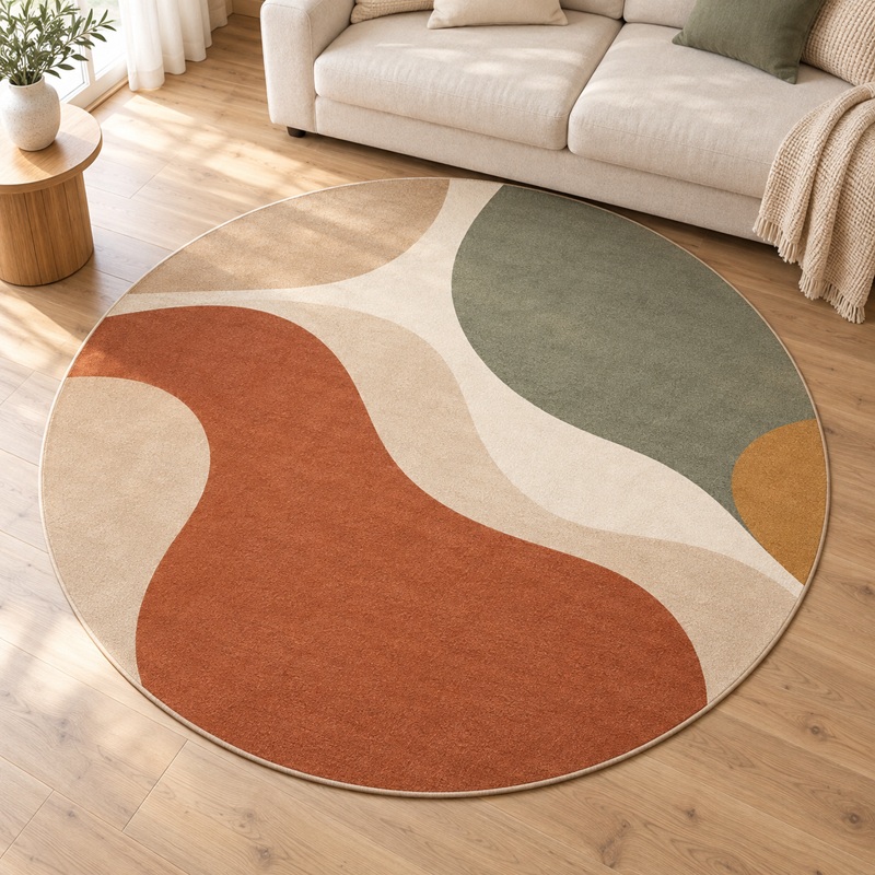 Custom Printed Round Rugs