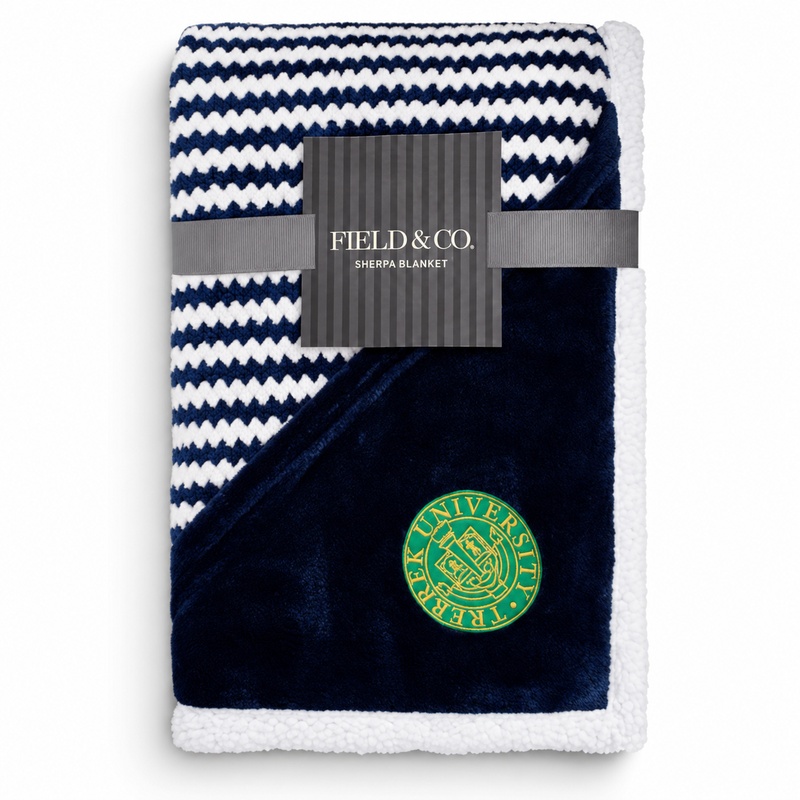 Custom Field & Co.&reg; Chevron Striped Sherpa Blanket