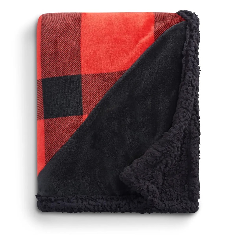 Blank Field & Co.&reg; Buffalo Plaid Sherpa Blanket