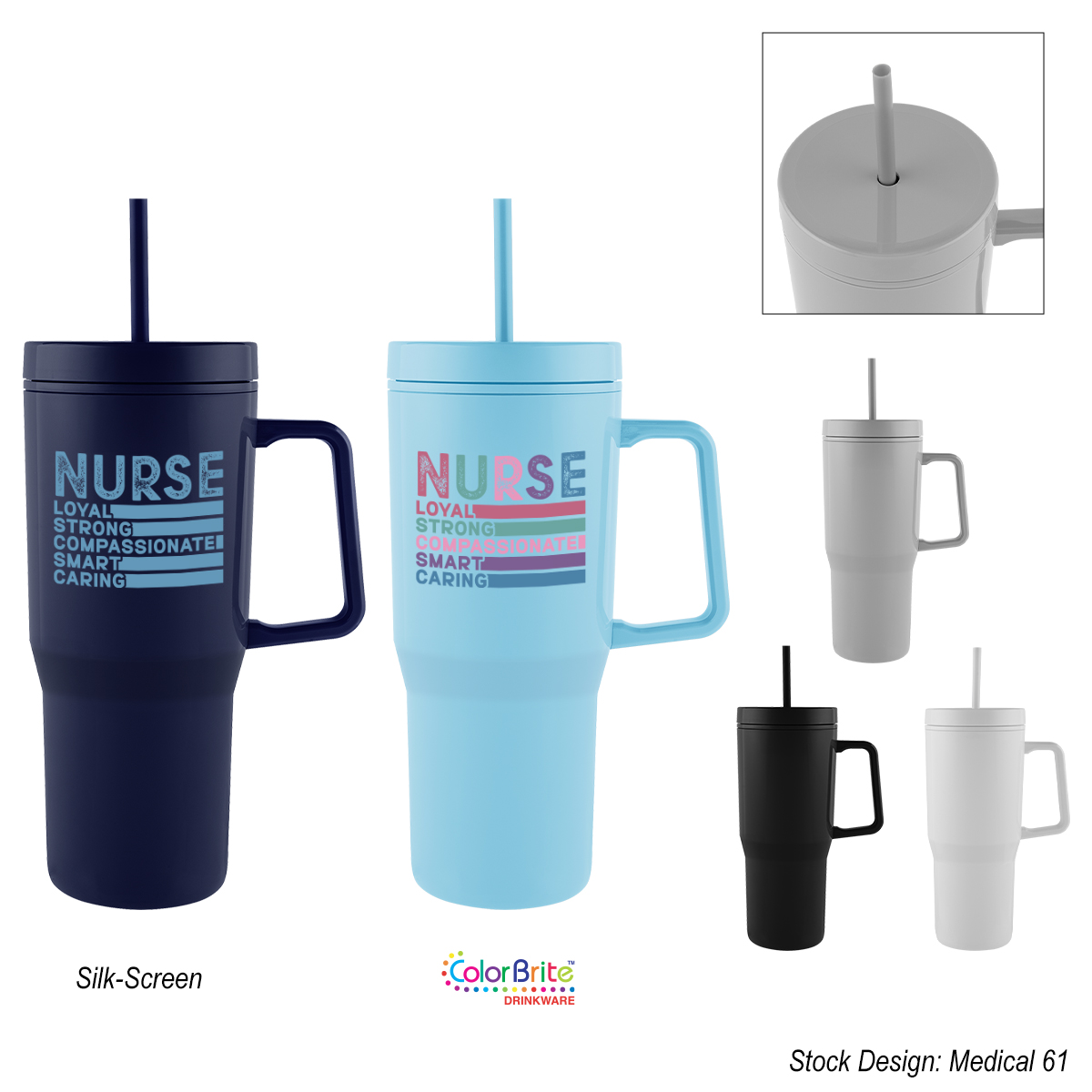 28 Oz. Intrepid Recycled PS Double Wall Tumbler