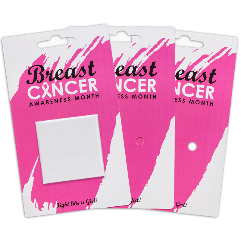 2" Square X 1 Button Packs