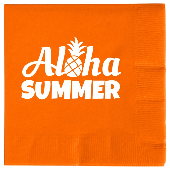 Summer Al Ha 2ply Economy Beverage Napkins Style 139704