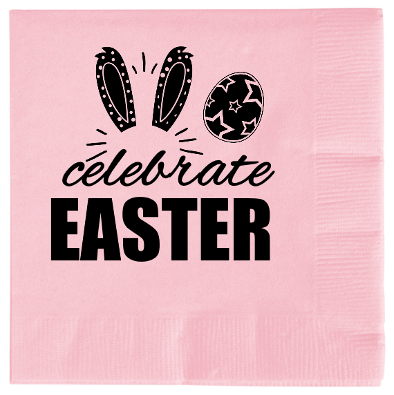 Easter Celebrate 2ply Economy Beverage Napkins Style 103958