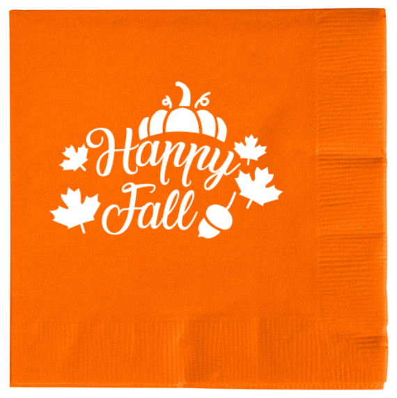 Fall 2ply Economy Beverage Napkins Style 112369