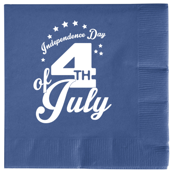 Fourth Of July 2ply Economy Beverage Napkins Style 107790