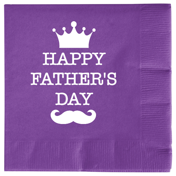 Fathers Day HappyFathersDay 2ply Economy Beverage Napkins Style 106754