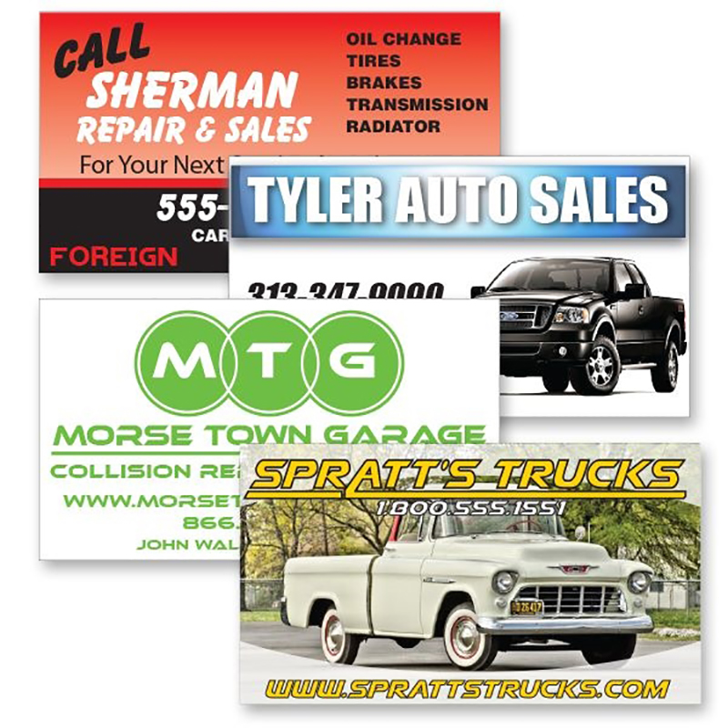 30mil Custom Shaped Outdoor Car Magnets