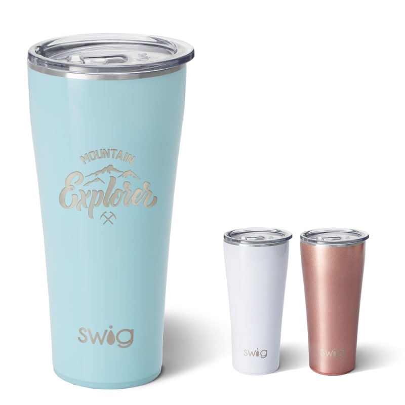 32 Oz. Swig Life&trade; Stainless Steel Shimmer Mermazing Tumbler
