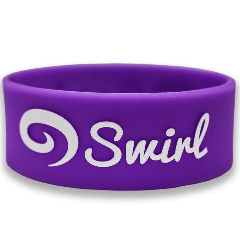 3 4 Inch Embossed Printed Wristbands Wristbands 24HourWristbands.Com