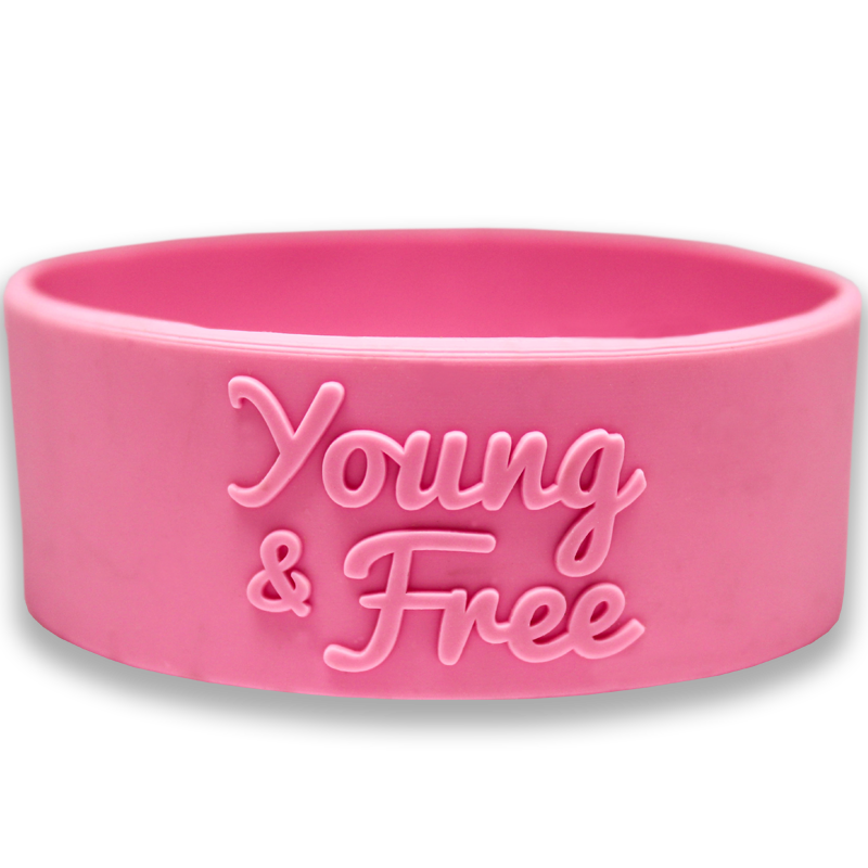3/4 Inch Embossed Wristbands