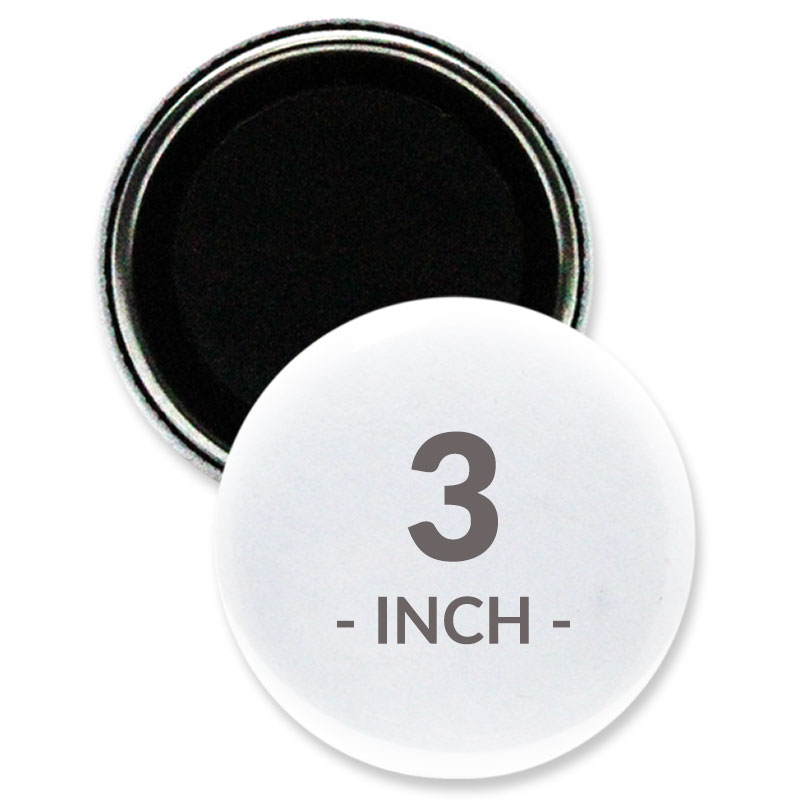 1 Custom 3 inch Round Magnet Buttons | 24Hourwristbands
