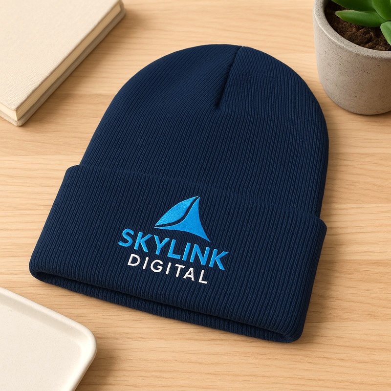 Custom Embroidered Snug Fit Beanie