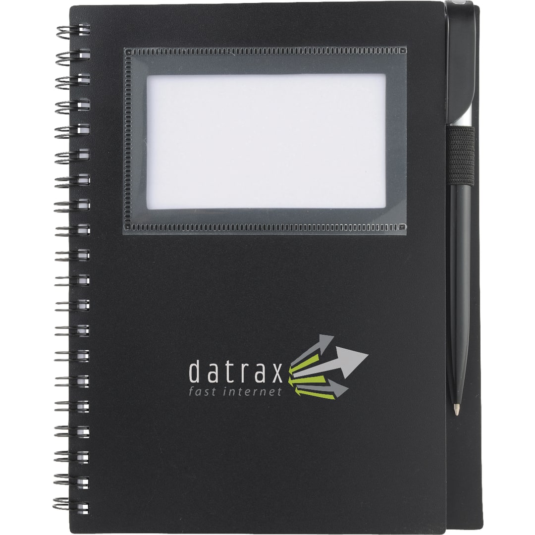 5.5" X 7" FSC® Mix Star Spiral Notebook With Pen