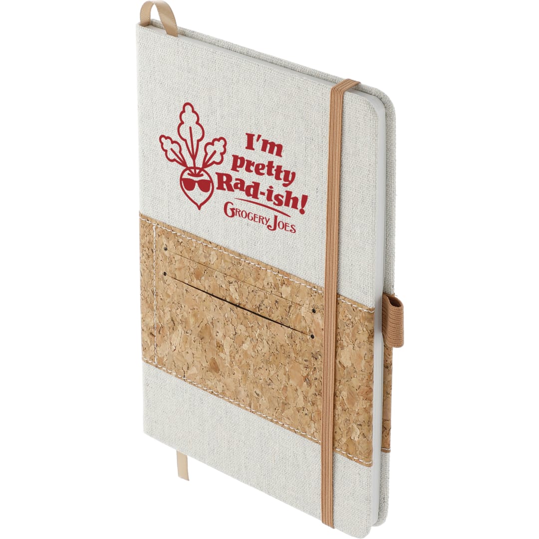 5.5" X 8.5" FSC® Mix Recycled Cotton Cork Notebook