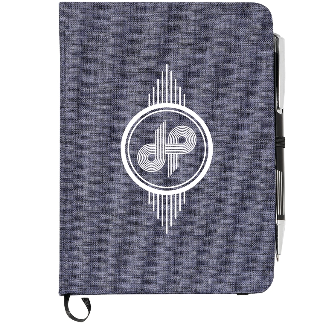 5" X 7" FSC® Mix Heathered Bound Notebook