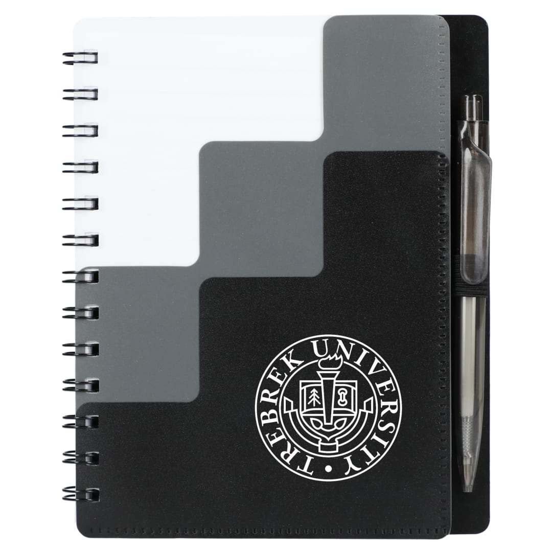 5" X 7" Recycled Pace Spiral Notebook W Pen