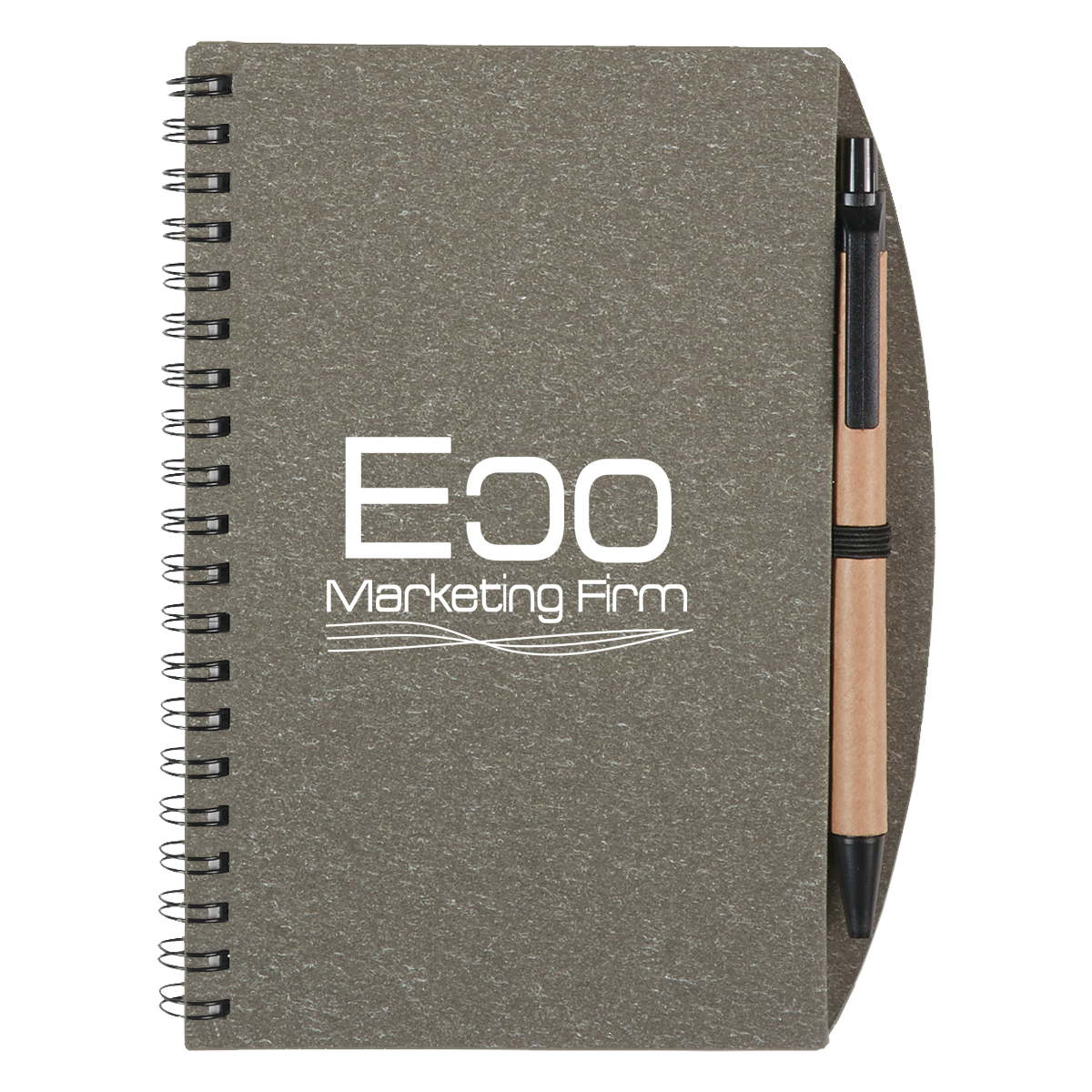 5" X 7" Eco-Inspired Spiral Notebook & Pen