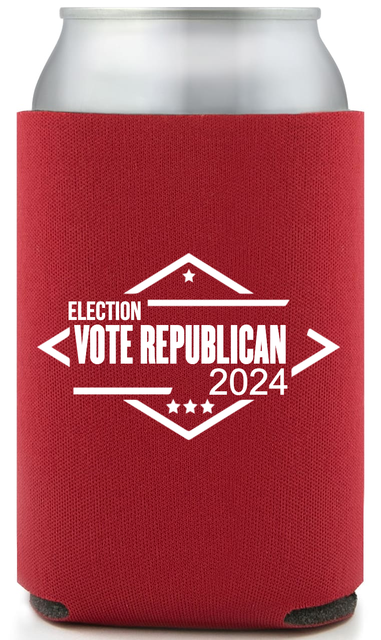 Political Full Color Foam Collapsible Coolies Style 112987