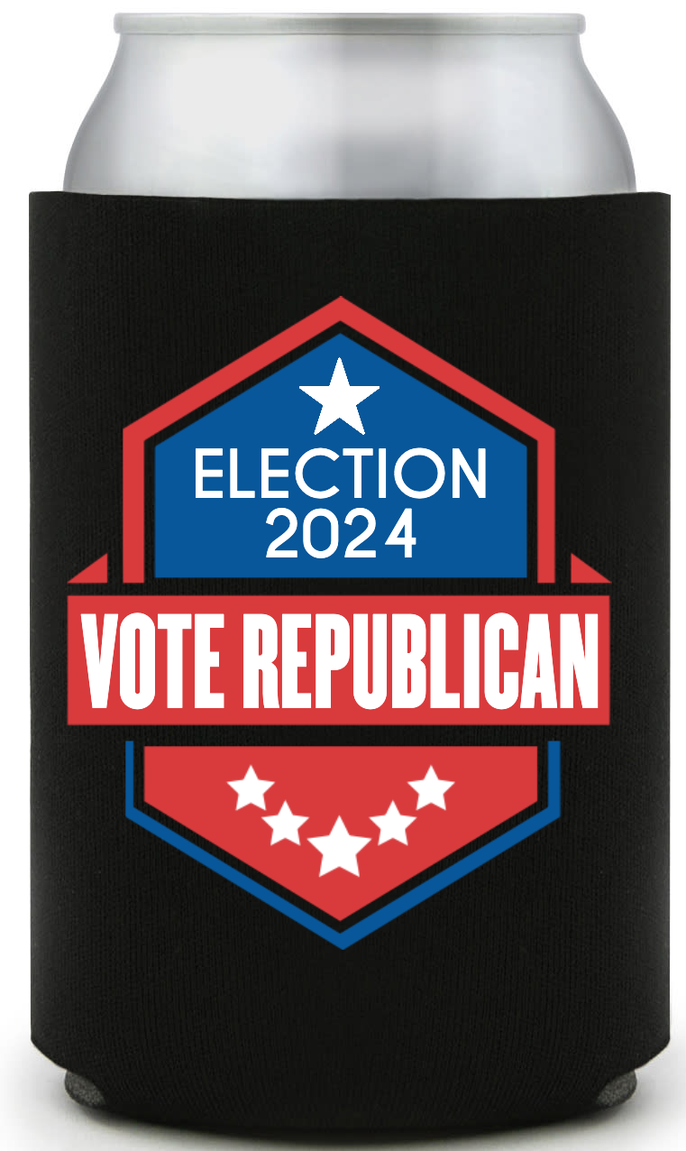 Political Full Color Foam Collapsible Coolies Style 112965