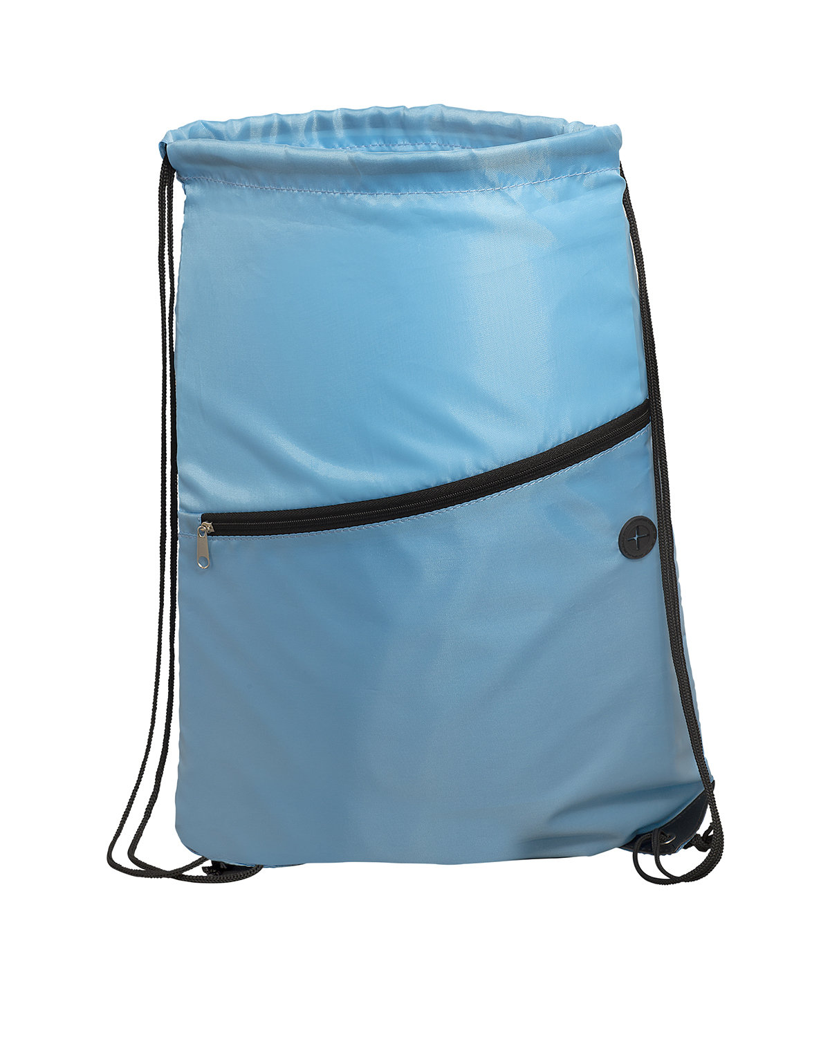 Incline Drawstring Backpack With Zipper