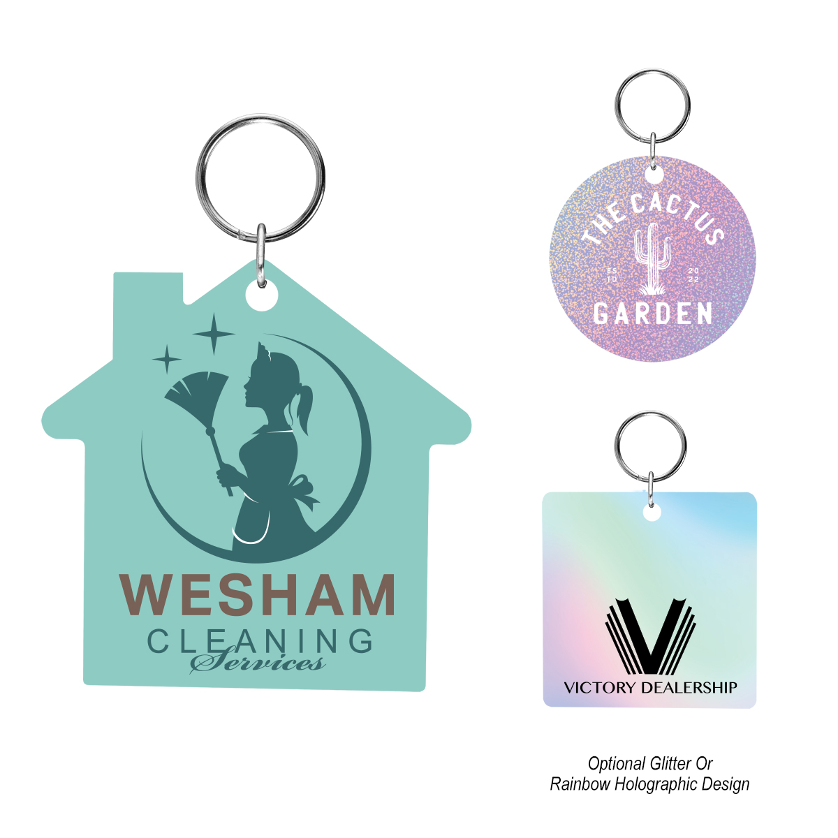 Personalized Acrylic Key Tag - Custom Shape for Brand Promo ...