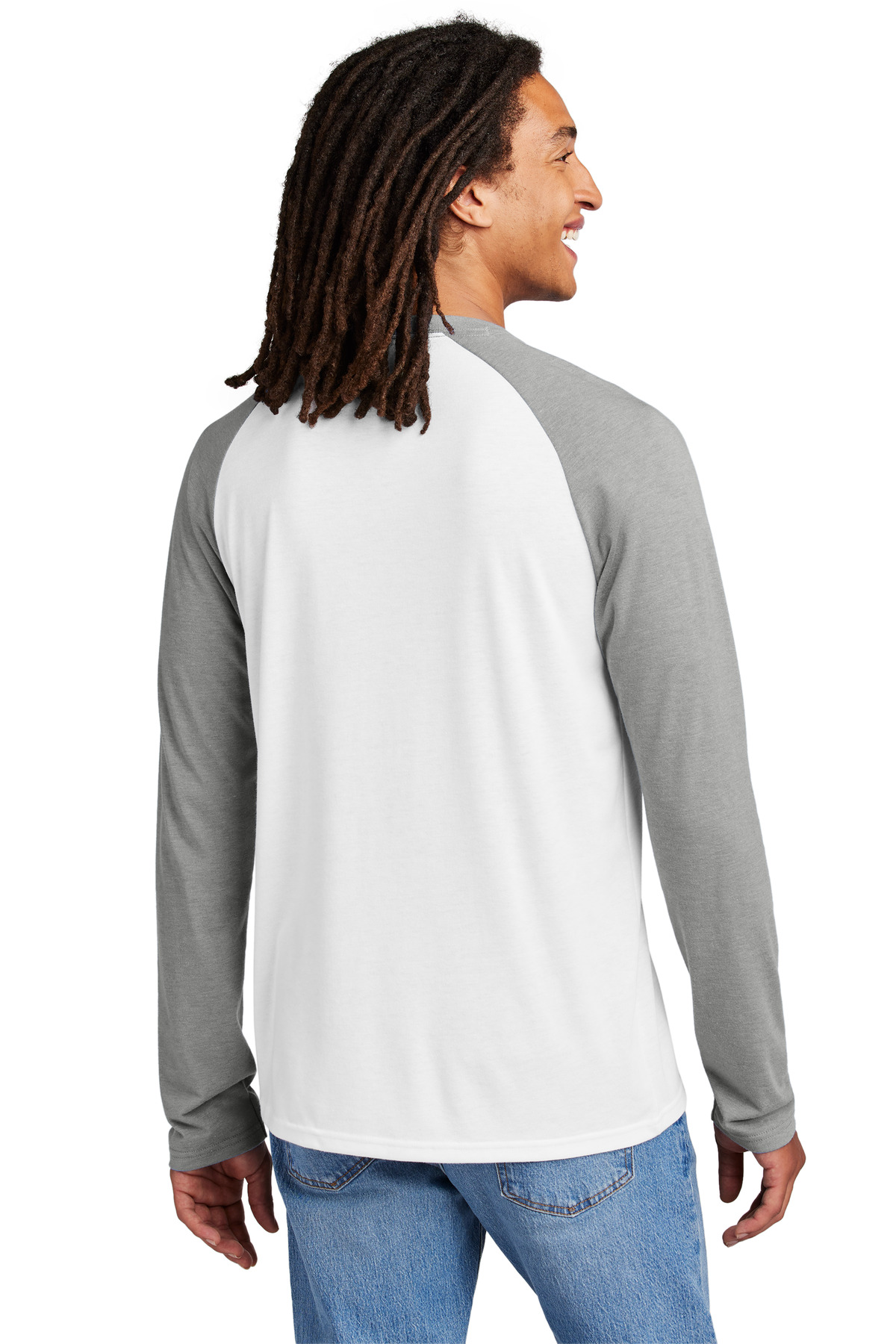 AllMade Unisex Tri-Blend Long Sleeve Colorblock Raglan