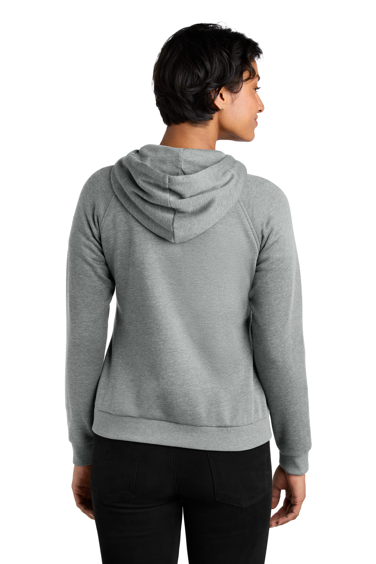 AllMade Women's Organic CVC Fleece Full-Zip Hoodie