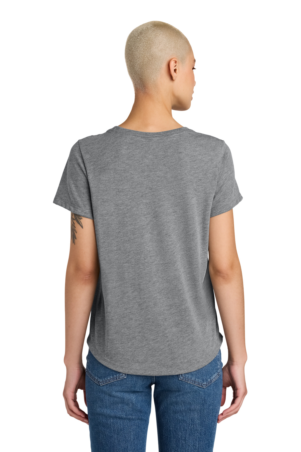 AllMade Women's Relaxed Tri-Blend Scoop Neck Tee