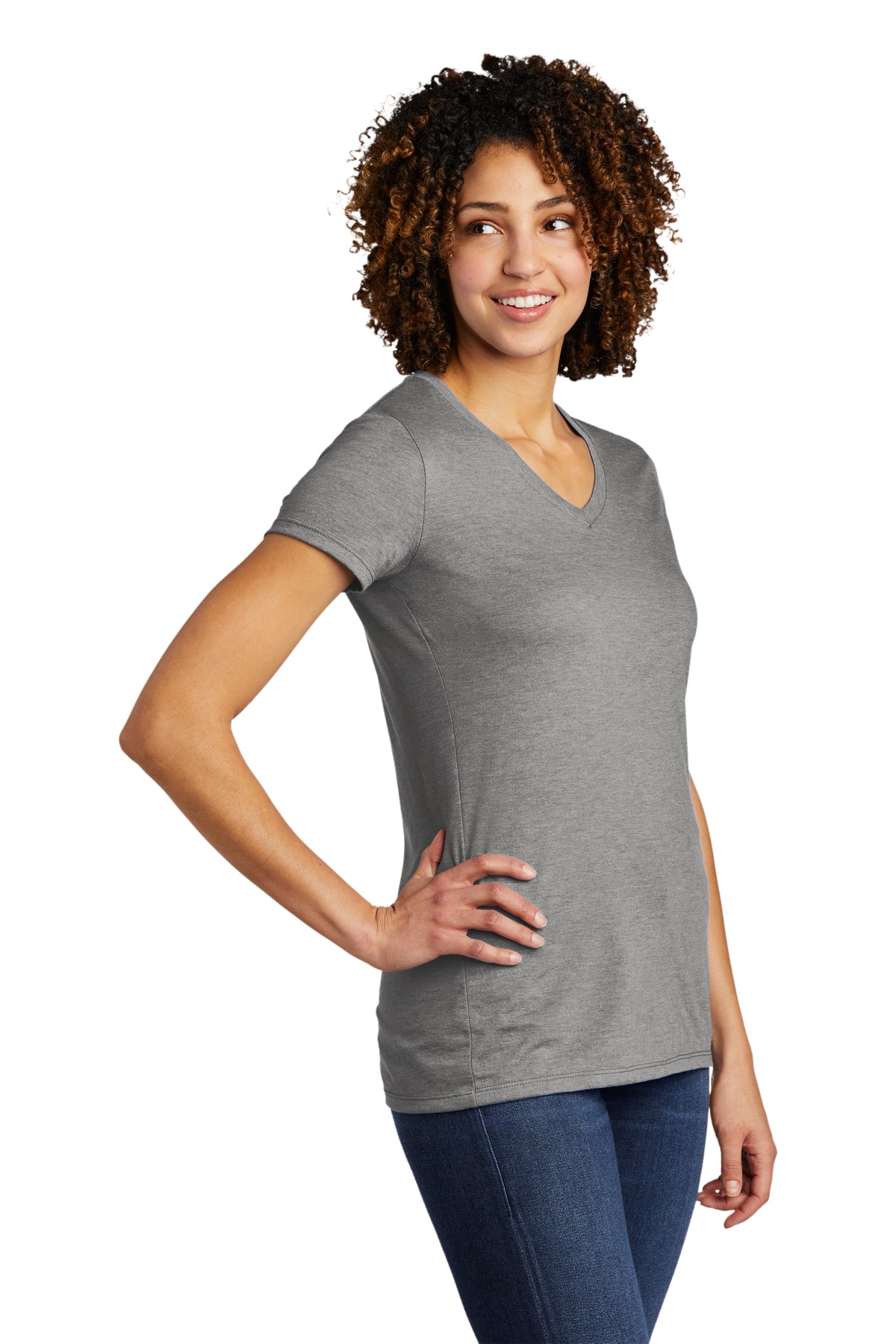 AllMade Women's Tri-Blend V-Neck Tee