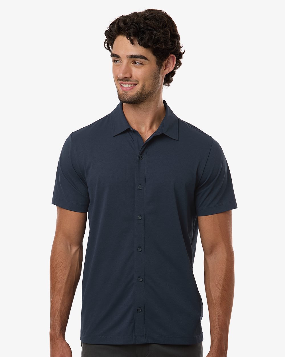 AllPro Men's Pro-Flex Sorona&reg; Button Down Short Sleeve Shirt - 41SPSS