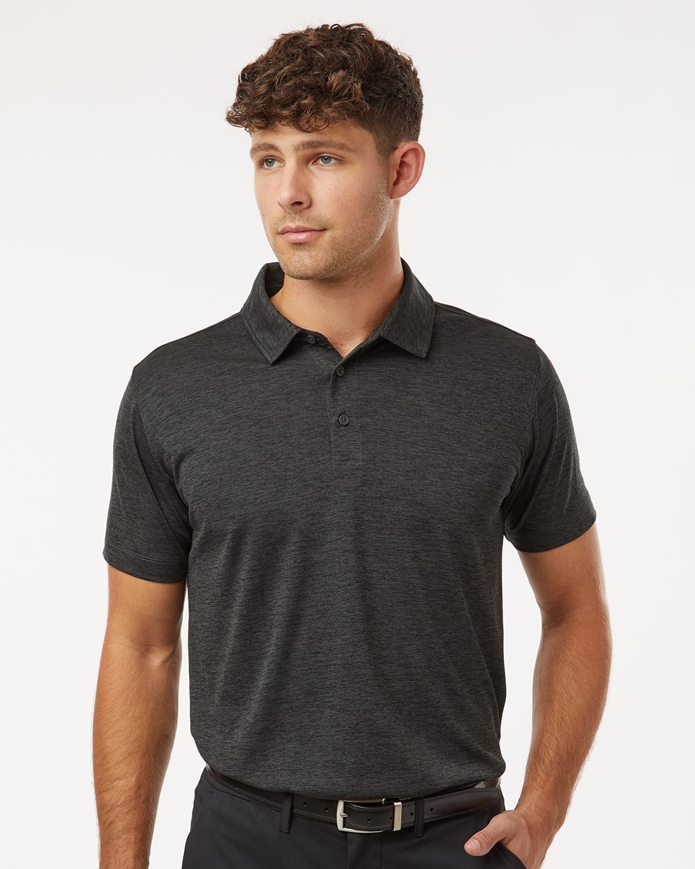 AllPro Men's Pro-Lock Performance M&eacute;lange Polo - 4HM00