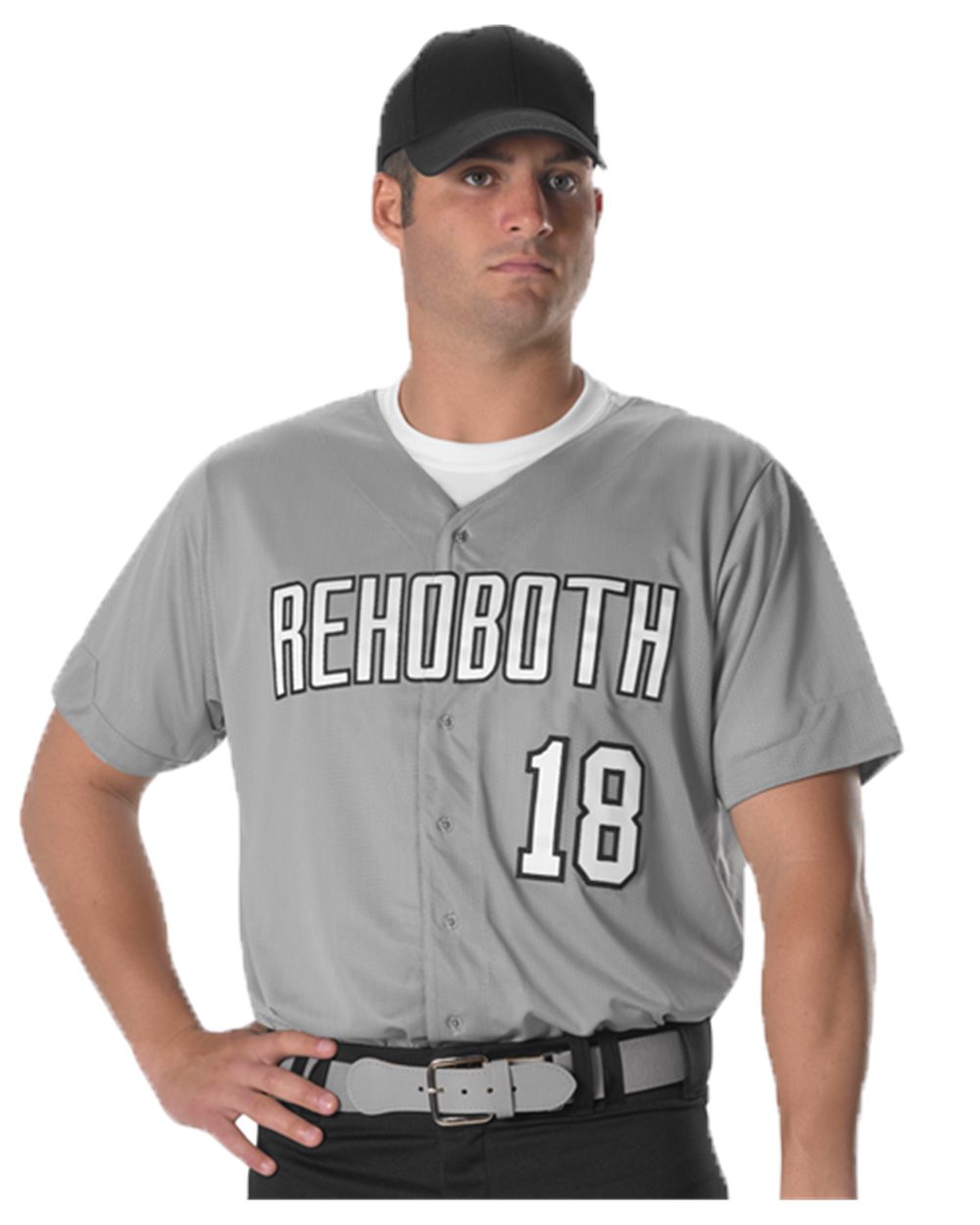 Alleson Athletic Men's Full Button Lightweight Baseball Jersey - 52MBFJ