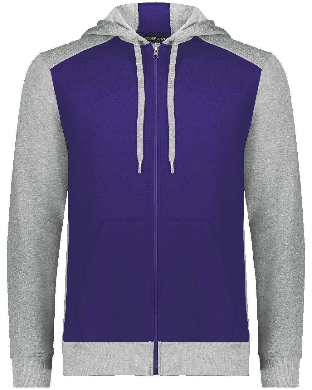 Augusta Sportswear Unisex Eco Revive&trade; Three-Season Triblend Fleece Full-Zip Hooded Sweatshirt - 6899