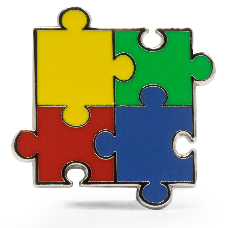 Autism Awareness Stock Lapel Pins