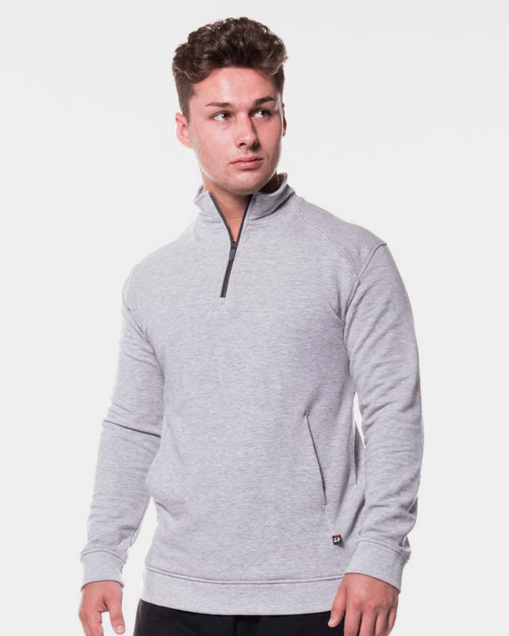 Badger Men's FitFlex French Terry Quarter-Zip Pullover - 1060